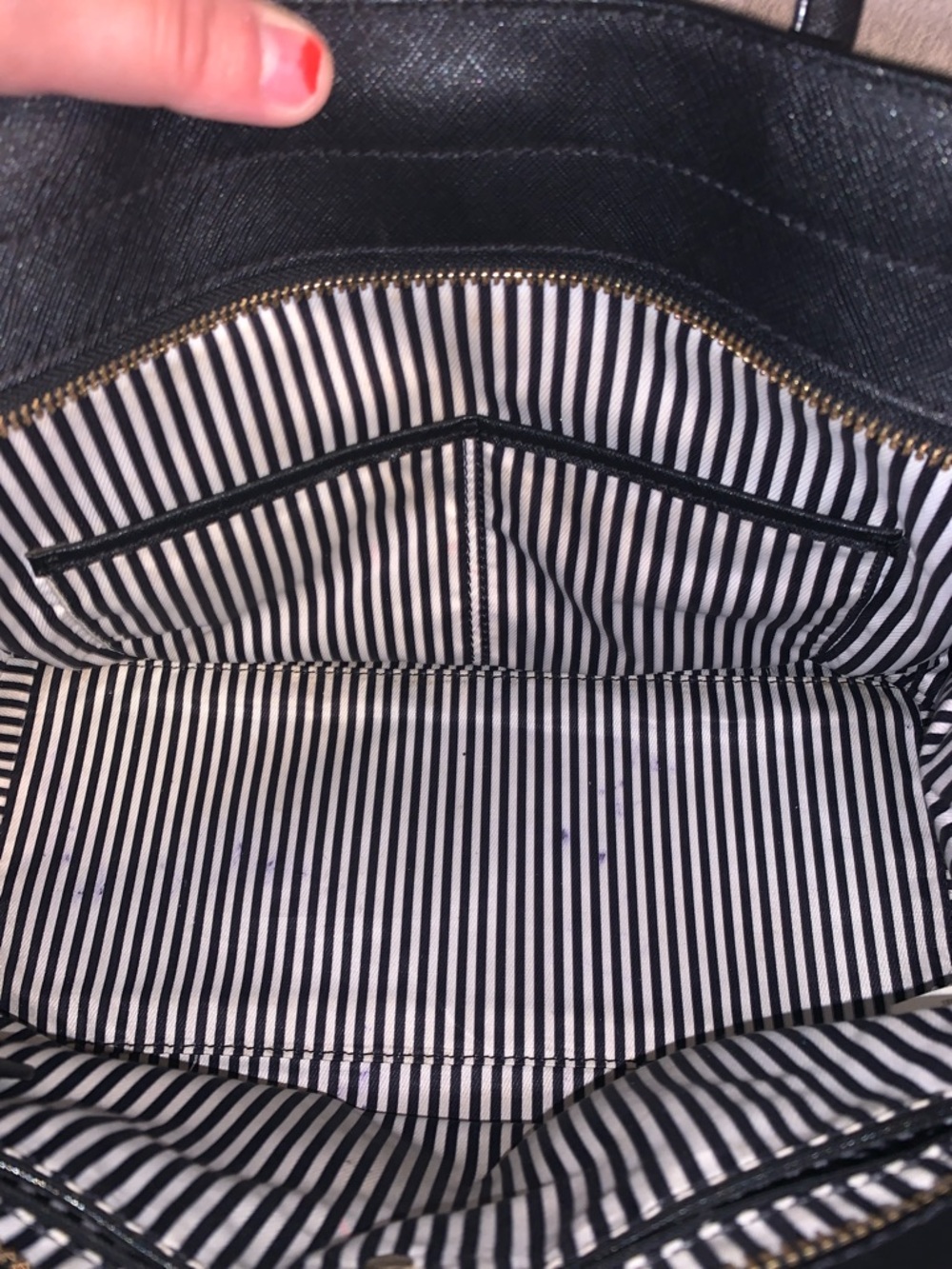 kate spade Cameron Street Candace Black Leather Satchel crossbody Leopard Charm - Picture 8 of 14